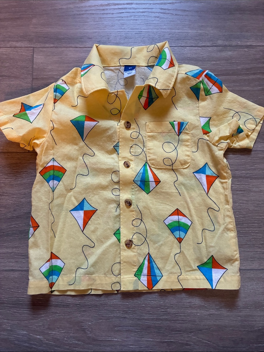 Old Navy Kite Button Down Shirt - 2T